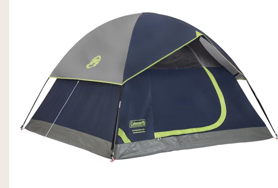Coleman 4 person Tent Sundome In Blue NEW