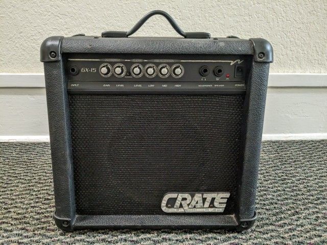 Crate Gx-15 Guitar Combo Amp, Sounds Good