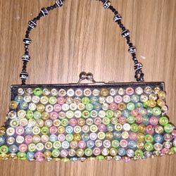 Vintage Purse And Assortment Of Pendants 