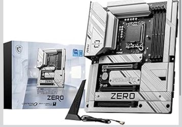 MSI Z790 Project Zero Gaming Motherboard (Support 14th/13th/12th Gen Intel Processors, LGA 1700, DDR5, PCIe 5.0, M.2 Slots, 2.5Gbps LAN, USB 3.2 Gen2,