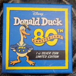 2014 Disney Donald Duck 80th Anniversary Silver Coin .999 Super Gem DC Proof