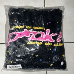 Black & pink Spider Hoodie 