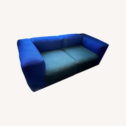 Hay Mag 2 seater sofa blue / green
