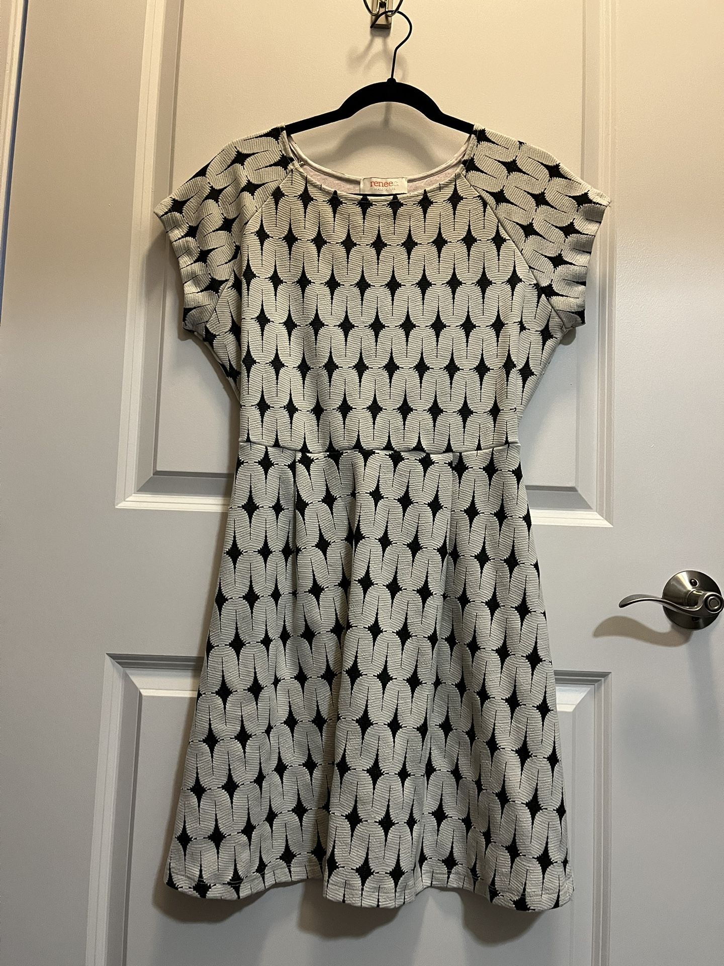 White Patterned Renee C Dress