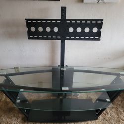 3-teir glass TV mount/entertainment stand