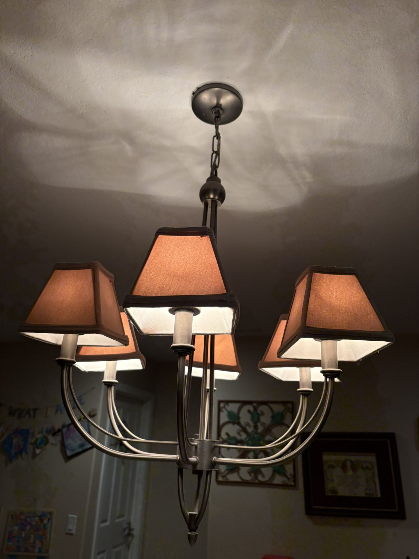 Chandelier - Chrome Chandelier- 5 Light Candelier - 37x24”