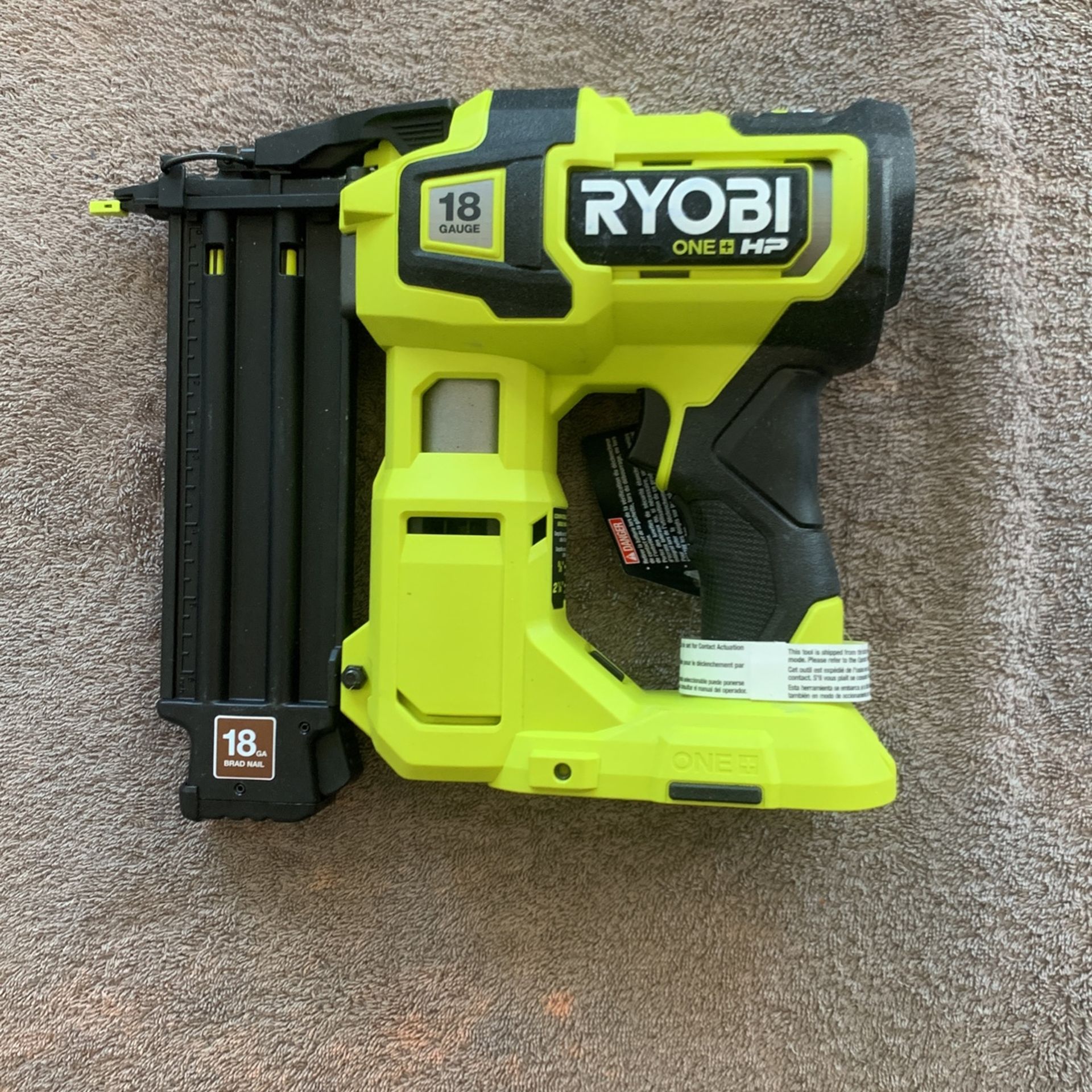 Ryobi HP OnePlus 18 Gauge Brad Nailer 