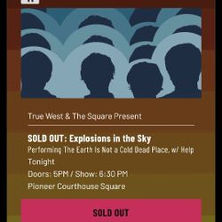 Explosions In The Sky - 1 Ticket