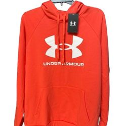 Men’s Under Armour Rival Fleece Hoodie Large Pullover Logo Sweatshirt UA NWT