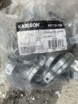 2” 2 Hole Pipe Straps Galvanized