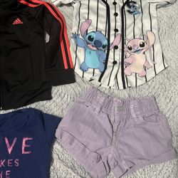 Girl Stitch Jersey And Adidas Jacket Bundle Size 5t