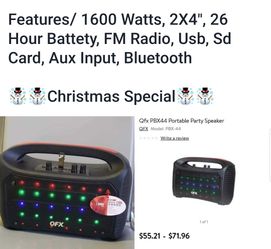 Radio speaker bluetooth