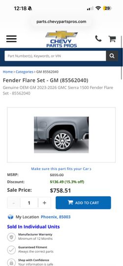 Flare fender set