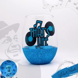 Frank Sinatra Wine Glass