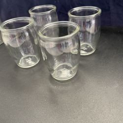 Cute Set Of 4 Small Shot / Beverage Glasses - Multipurpose - Shot, Juice, Water, Tea, Coffee, Beverages, Candle Holder