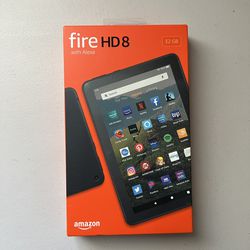 Black Fire HD 8 tablet (10th Gen) With Alexa 32GB