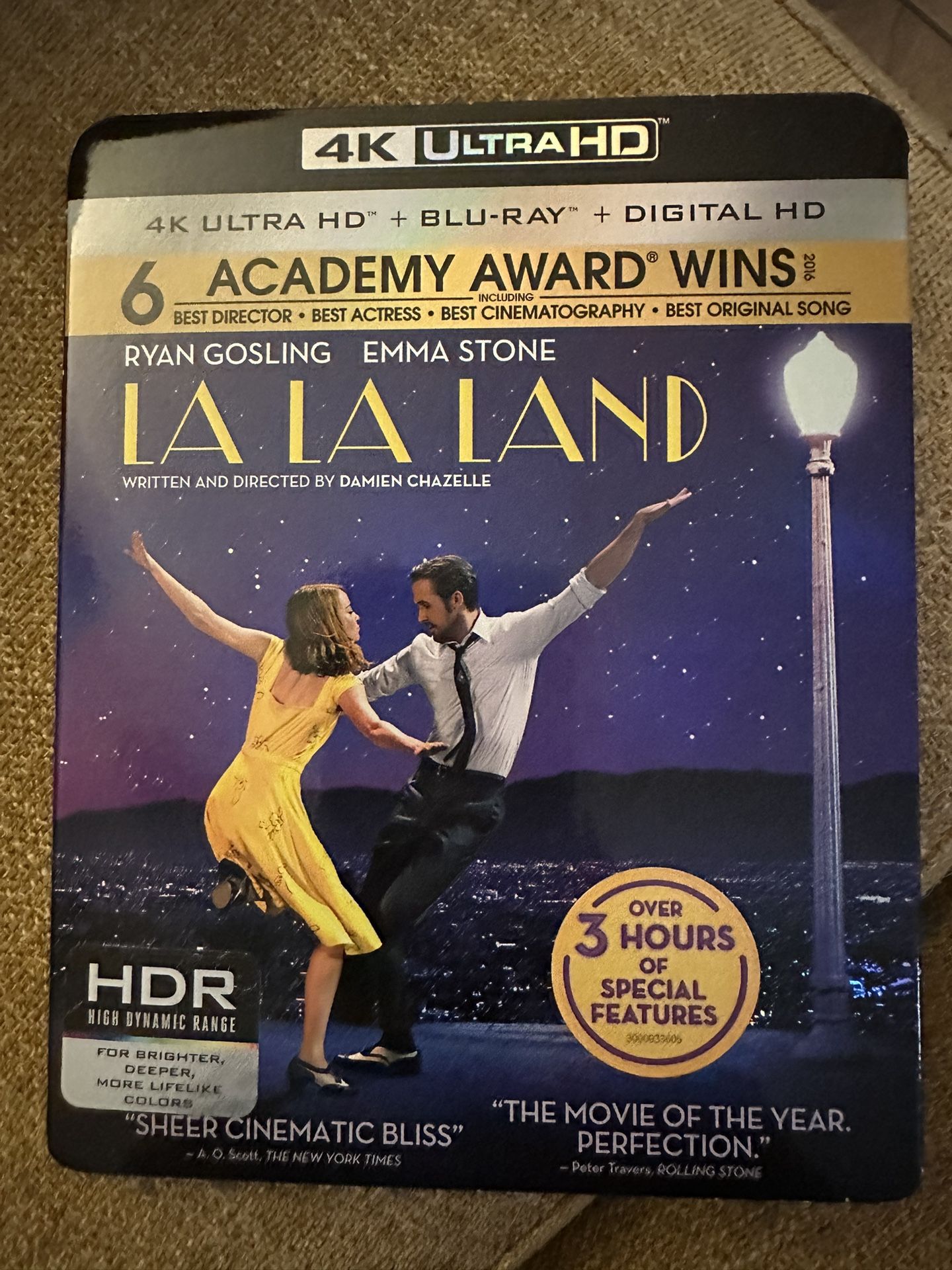 LA LA LAND 4K Ultra HD Blu-ray Disc Digital