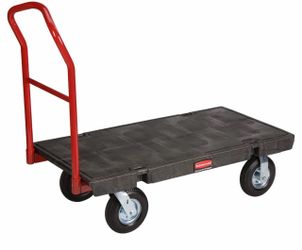 Rubbermaid Commercial Products FG443610BLA Heavy Duty Platform Truck, Medium, 2000-Pound Capacity