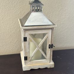 Candle Wood Lantern 