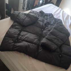 Men's Black Puff Jacket Size 3x