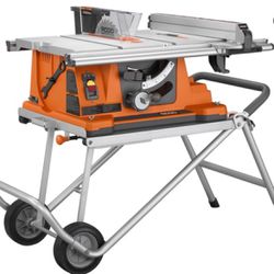 Rigid Table Saw With Stand