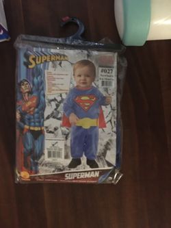 3-12 baby costume super man