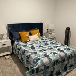 Bed frame With Spring Box And Mattress