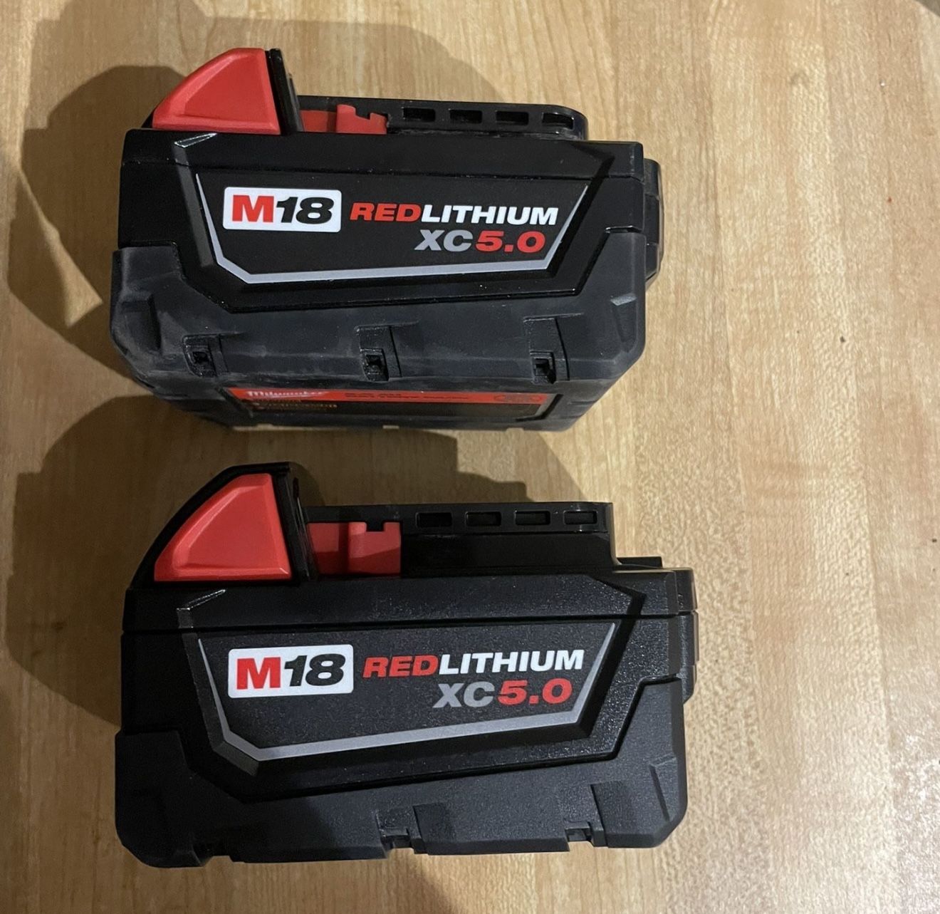 (2) Milwaukee 5 Ah Batteries Like New Out Of Package $150 Both In N Lakeland