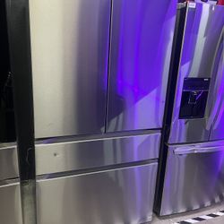 LG 4 Door Plain Face Refrigerator With Water And Ice Maker
