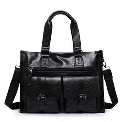 PU Leather Business Briefcase Vintage Handbag