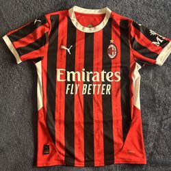 Puma AC Milan Authentic Home Jersey W/ Serie A Patch 24/25 (Puma Red/Puma Black)
