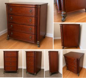 Vintage Solid Wood 4-Piece Bedroom Set – $200