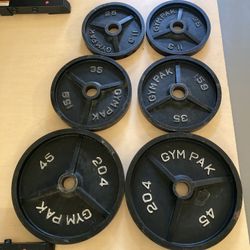 Cast Iron Olympic  Weight Plate Set - GYM PAK
