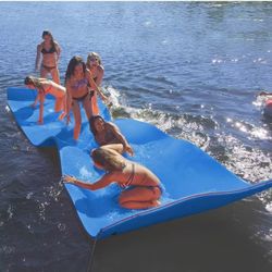 18 Ft Floating Mat, Lily Pad Floating Mat, Water Mat for 1-9 Adults, Floating Pad for Lake, 3-Layer Tear-Resistant XPE Foam for Boat, Beach, Ocean, Po