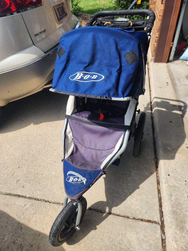 BOB Revolution Jogging Stroller 2008 Model Navy Blue