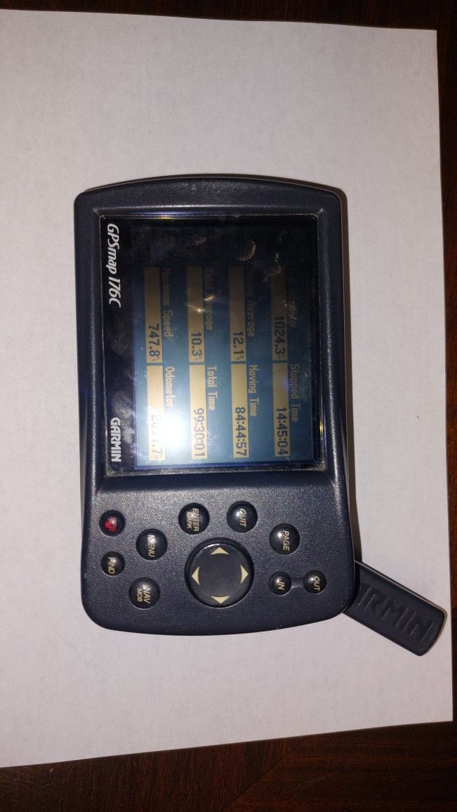 GARMIN GPSMAP 176C Color Marine Chartplotter w/ Cable + Build-in GPS,
Power Data PC Cable, Plus 2 more cables, a bag & carrying bag, Tripod holder,