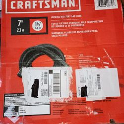 Craftsman 7/8 in. x 7 ft. POS-I-LOCK Wet Dry Vac Hose