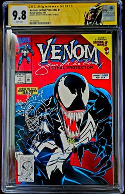 Venom: The Lethal Protector #1🔑 CGC 9.8 SS De La Rosa Signature + Remark + Custom Label 🔥🔥🔥