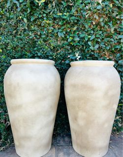 Set of 2 Extra Large Jar Pot Planters