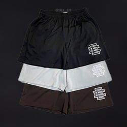 Eric Emanuel EE Shorts, Black/Silver/Brown, Most Sizes Available!