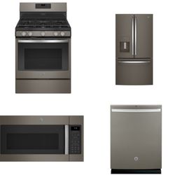GE Appliance Set (Fingerprint Resistant Slate) 