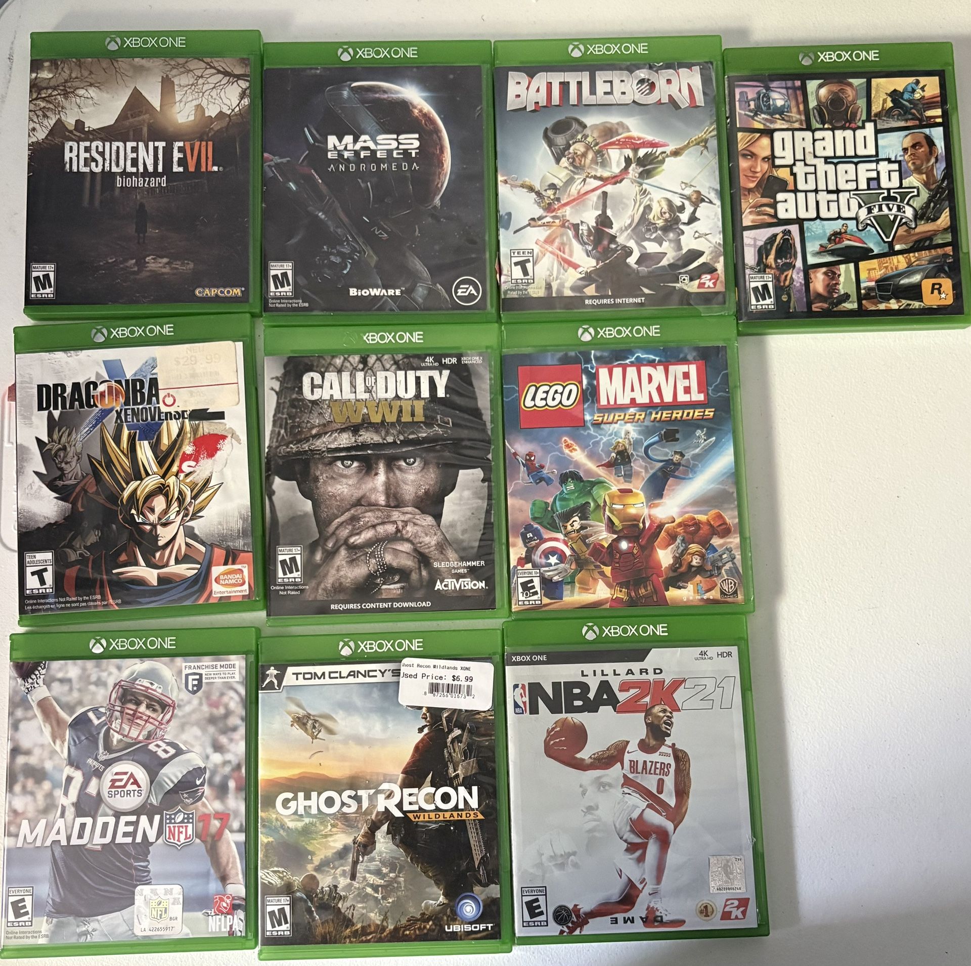 Xbox -10 Game Lot 