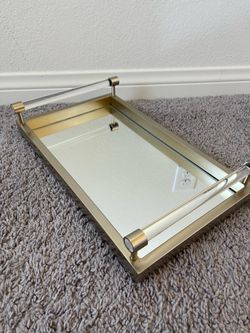 Gold Glass Tray