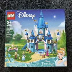LEGO Disney Princess Cinderella and Prince Charming's Castle 43206 Doll House, Buildable Toy with 3 Mini Dolls, plus Gus Gus and Lucifer Figures
