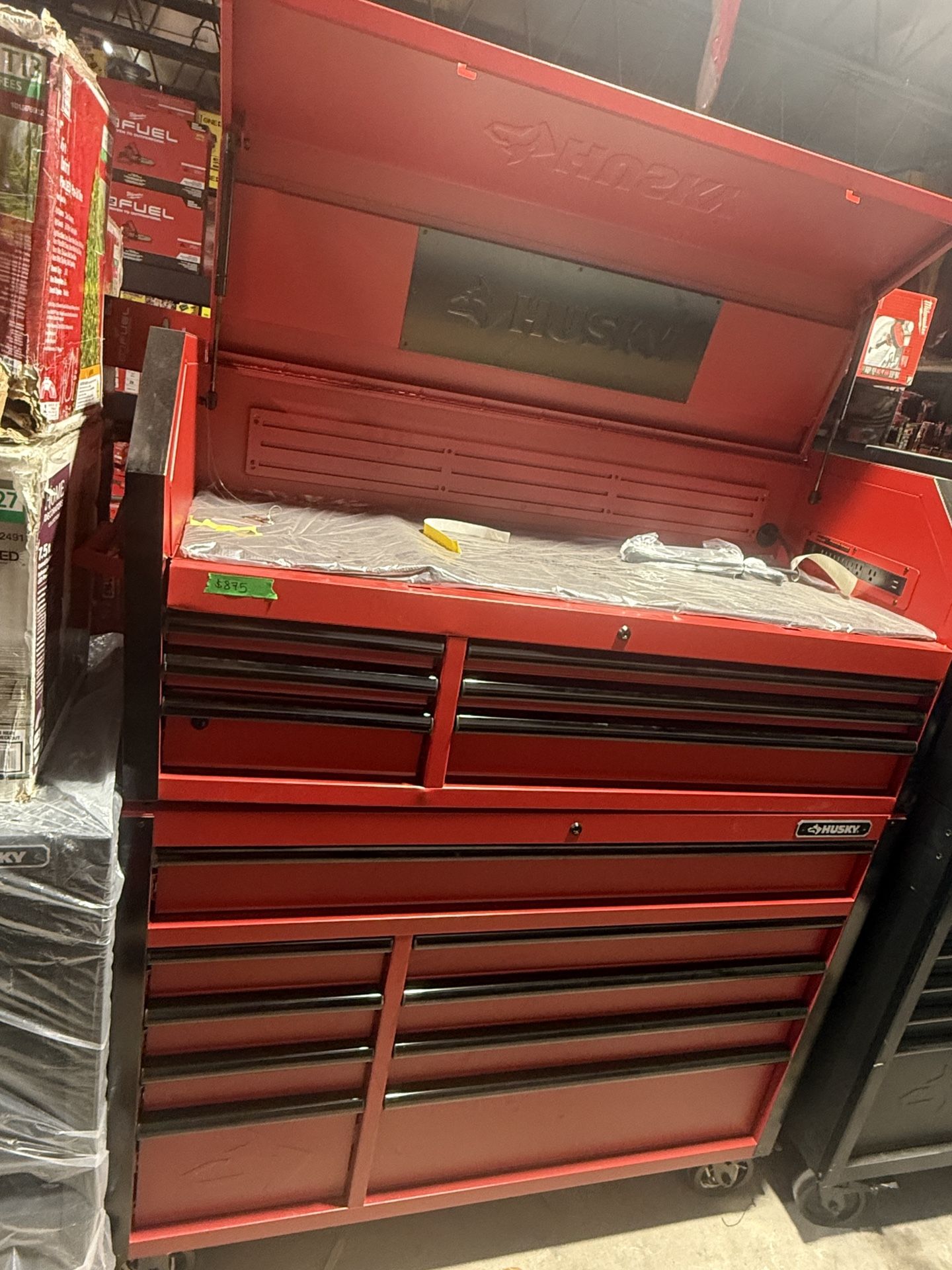 Husky 52” Red Matte Steel Tool Box