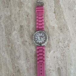 Sanrio Hello Kitty Pink Band Women’s Watch