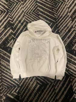 Rhinestone Spider Hoodie Size Large