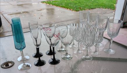Mixed Stemware Glassware Collection