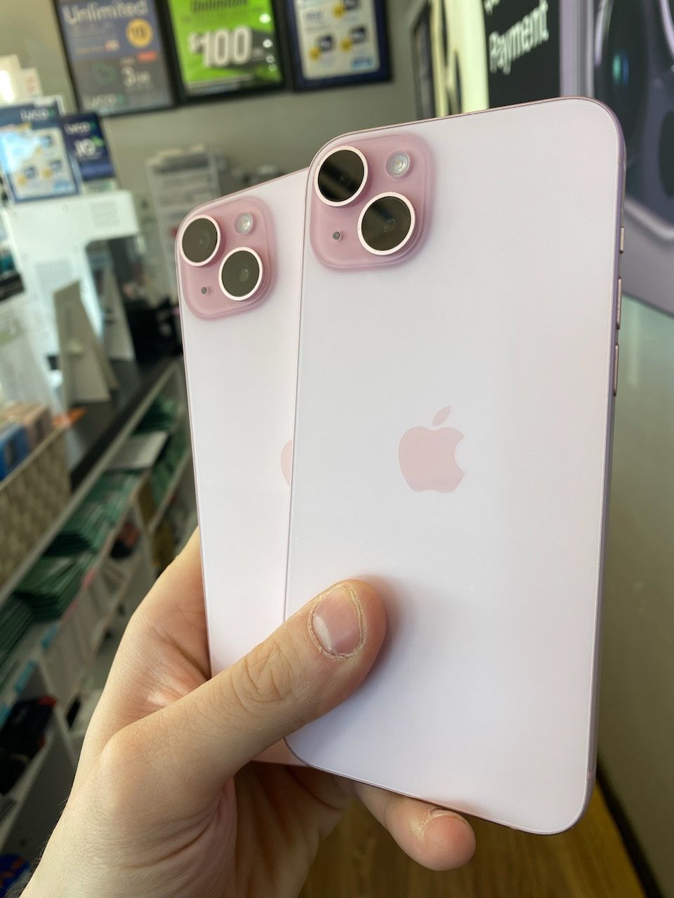 Unlocked iPhone 15+ Pink 128GB