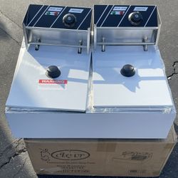 Brand new commercial double deep fryer